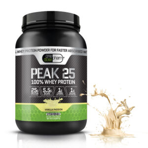 ONEDOSE PHARM PEAK 25 100% WHEY PROTEIN  POWDER - Vainilla 2lbs
